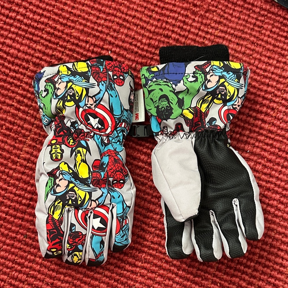 Kids Hero Mittens - Red, Blue, Black